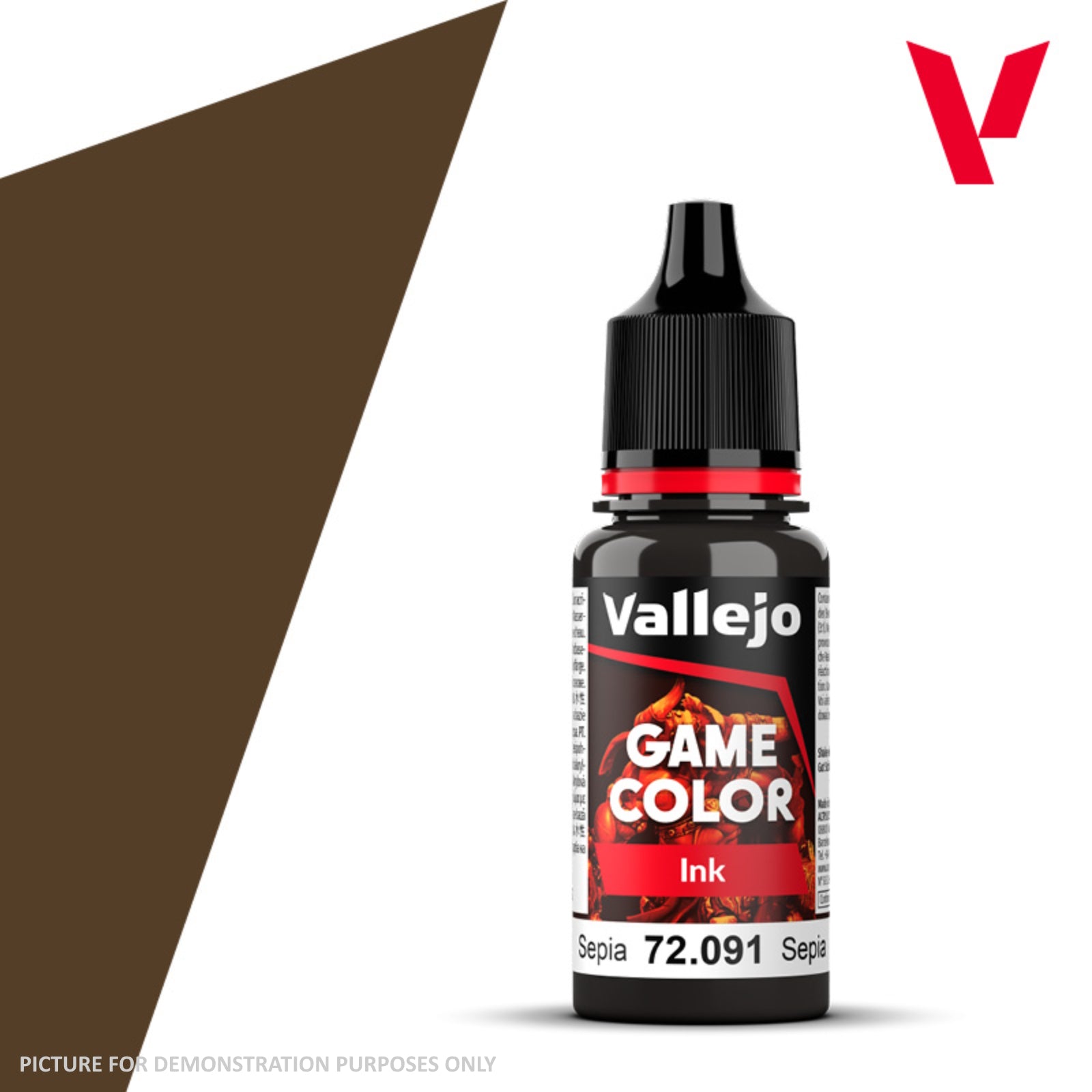 Vallejo Game Colour Ink - 72.091 Sepia 18ml